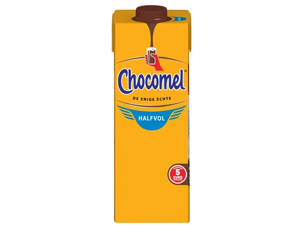 Een Chocolademelk Chocomel halfvol 1 liter koop je bij Van Hoye Kantoor BV