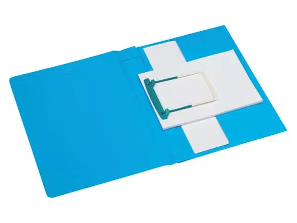 Een Clipexmap Secolor Plus A4 100% gerecycled karton 250gr blauw koop je bij Klik Office BV