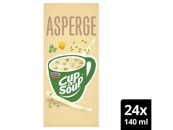 Een Cup-a-Soup Unox asperge 24x140ml koop je bij Totaal Kantoor Goeree