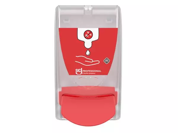 Een Desinfectiedispenser SCJ Proline Sanitise transparant koop je bij KantoorProfi België BV