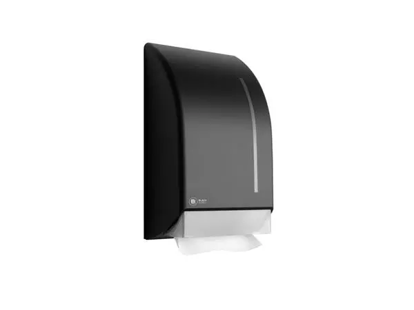 Een Handdoekdispenser BlackSatino PT30 zwart 331930 koop je bij Goedkope Kantoorbenodigdheden