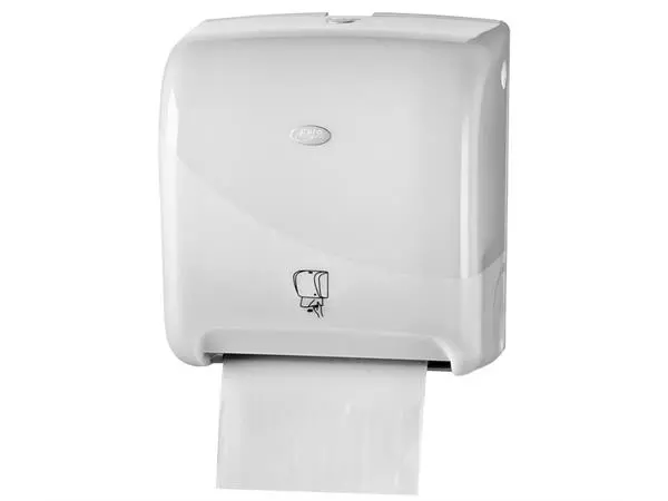 Een Handdoekdispenser Pearl Line P12 Matic wit 431107 koop je bij MV Kantoortechniek B.V.