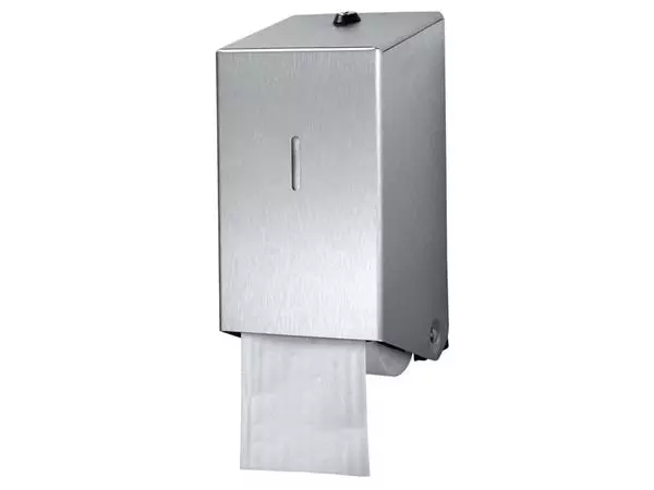 Een Toiletpapierdispenser Euro Products doprol duo RVS 438001 koop je bij L&N Partners voor Partners B.V.