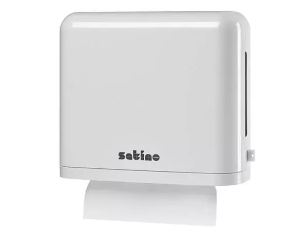 Een Handdoekdispenser Satino PT2 klein wit 331030 koop je bij Totaal Kantoor Goeree