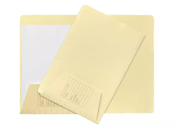 Een Dossiermap Jalema folio 1 klep 160gr lichtgeel koop je bij Goedkope Kantoorbenodigdheden