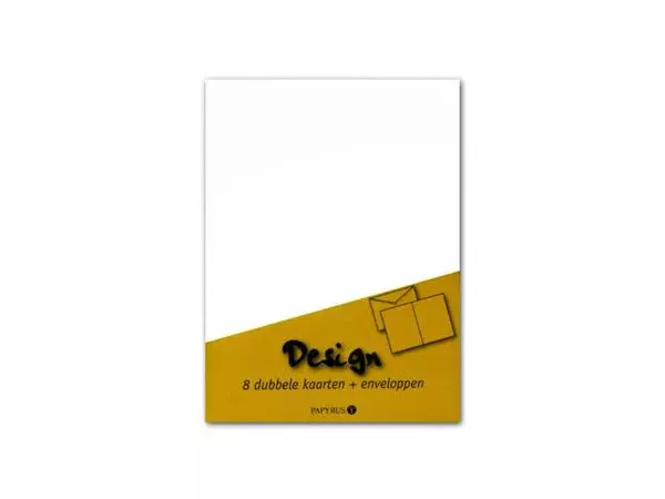 Een Dubbele kaart Papyrus Envelpack Design C6 114x162mm ivoor 894430 koop je bij Van Leeuwen Boeken- en kantoorartikelen