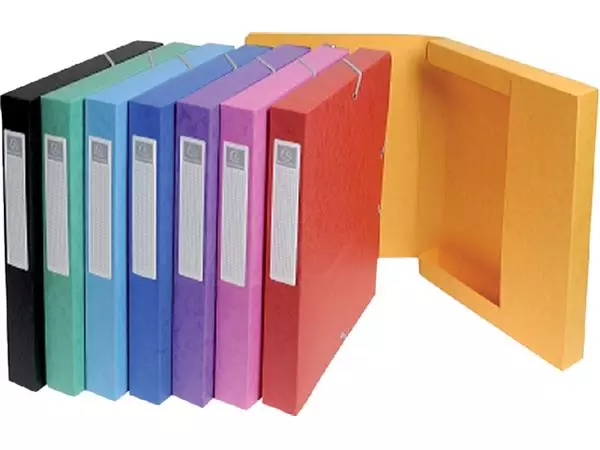 Een Elastobox Exacompta A4 25mm 600gr assorti koop je bij EconOffice