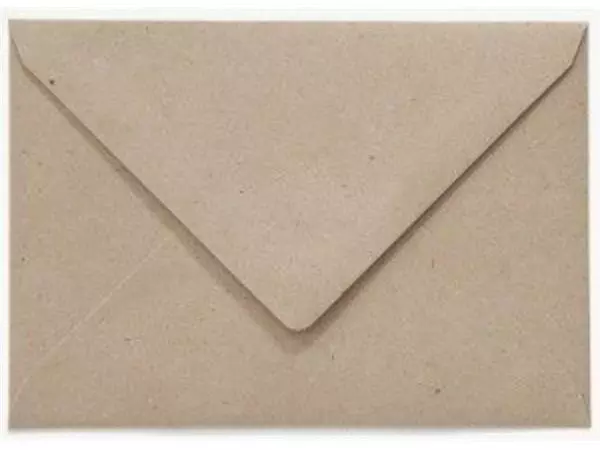 Een Envelop Papicolor EA5 156x220mm recycled fluting kraft grijs koop je bij Van Hoye Kantoor BV