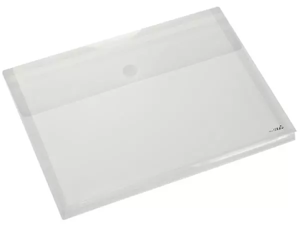 Een Enveloptas HF2 A4 330x250x30mm dwars PP transparant wit koop je bij L&N Partners voor Partners B.V.