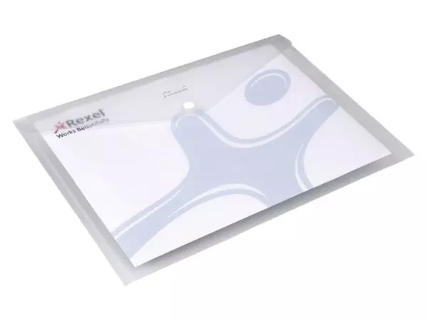 Een Enveloptas Rexel ice A4 transparant koop je bij L&N Partners voor Partners B.V.