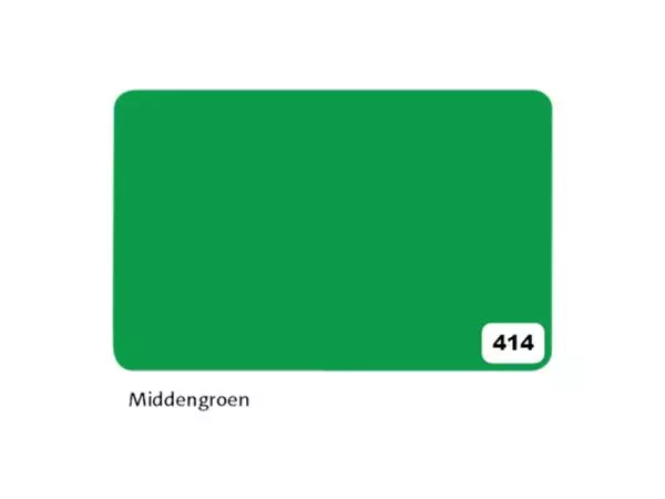 Een Etalagekarton Folia 1-zijdig 48x68cm 380gr nr414 middengroen koop je bij Van Leeuwen Boeken- en kantoorartikelen