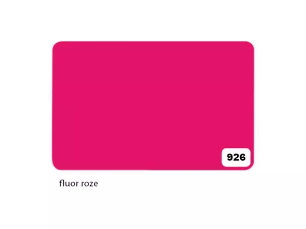 Een Etalagekarton Folia 1-zijdig 48x68cm 380gr nr926 fluor roze koop je bij Van Hoye Kantoor BV