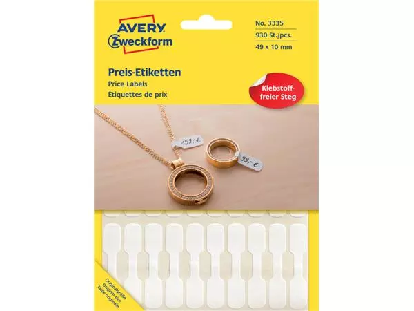 Buy your Etiket Avery Zweckform 3335 49x10mm wit 924stuks at QuickOffice BV