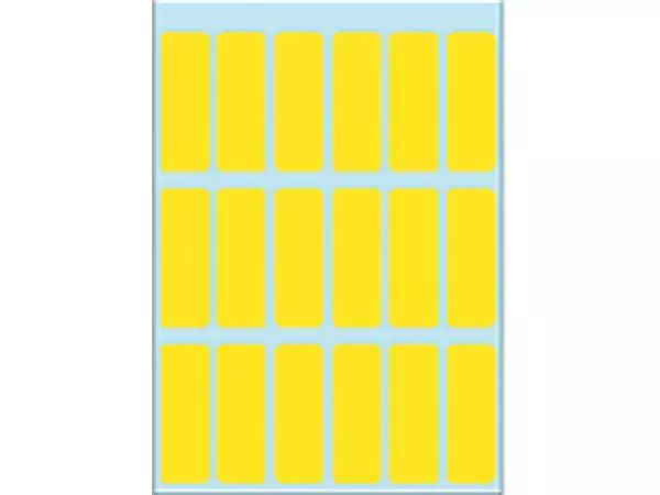 Een Etiket HERMA 3651 12x34mm geel 90 stuks koop je bij KantoorProfi België BV