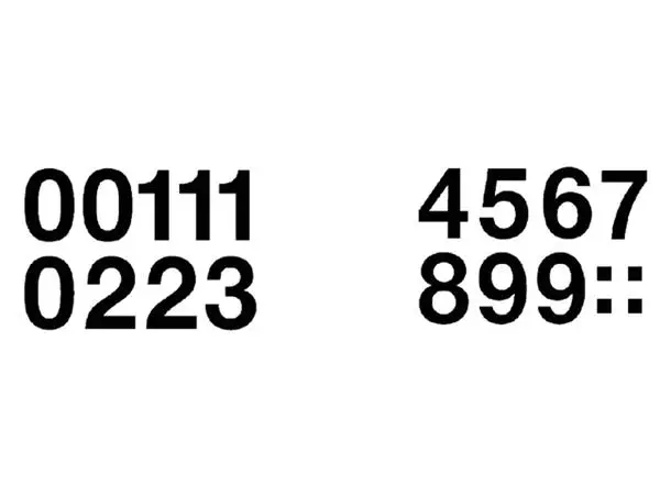 Een Etiket HERMA 4189 33mm getallen 0-9 zwart 16stuks koop je bij Van Hoye Kantoor BV