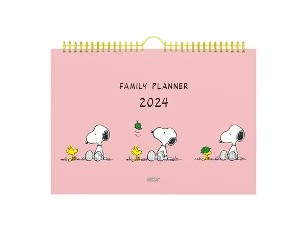 Familiekalender 2024 Lannoo Peanuts 310x220