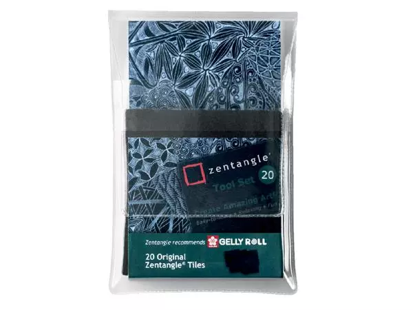 Een Fineliner Sakura Zentangle tiles 20delig zwart koop je bij EconOffice