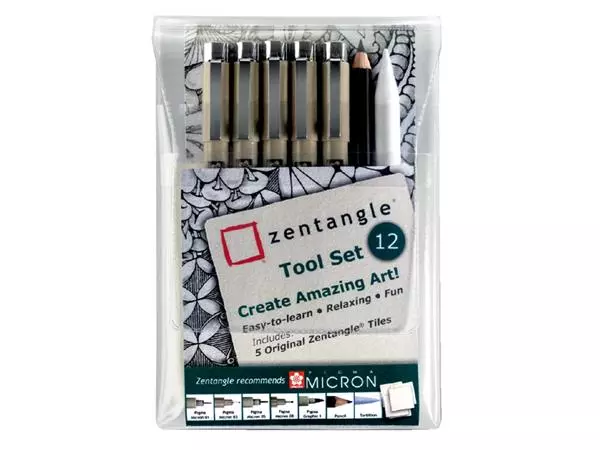 Een Fineliner Sakura Zentangle tool set 12delig koop je bij L&N Partners voor Partners B.V.
