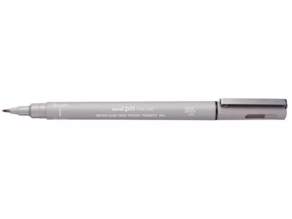Een Fineliner Uni-ball Pin brush fijn lichtgrijs koop je bij EconOffice