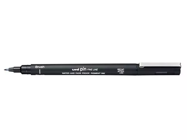 Een Fineliner Uni-ball Pin brush fijn zwart koop je bij EconOffice