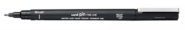 Een Fineliner Uni-ball Pin Brush Fin noir koop je bij QuickOffice BV