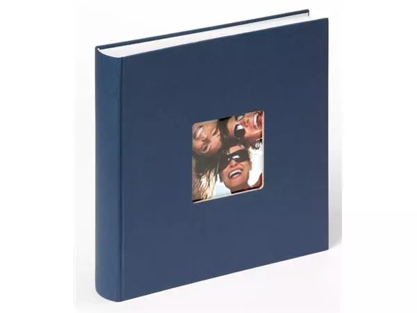Een Fotoalbum walther design Fun 30x30cm 100vel blauw koop je bij Goedkope Kantoorbenodigdheden
