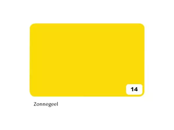 Een Fotokarton Folia 2-zijdig 50x70cm 300gr nr14 zonnegeel koop je bij Totaal Kantoor Goeree