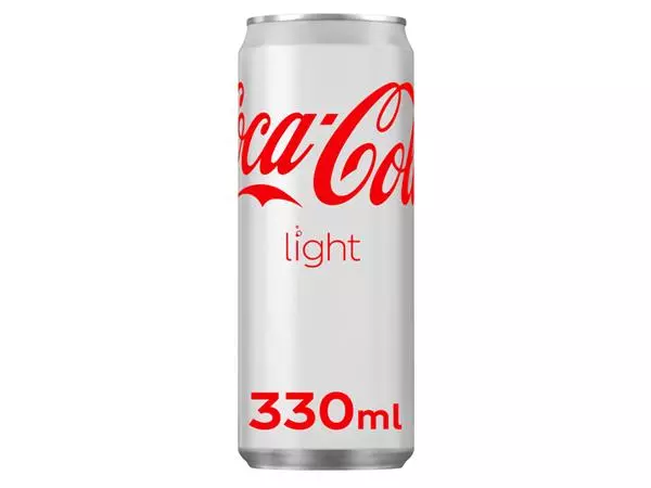 Een Frisdrank Coca Cola Light blik 330ml koop je bij EconOffice