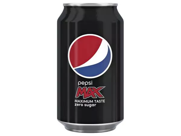Een Frisdrank Pepsi Max cola blik 330ml koop je bij MV Kantoortechniek B.V.