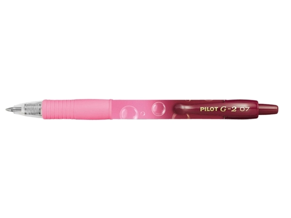 Een Gelschrijver PILOT G-2 Bubble roze medium blauwschrijvend koop je bij Holzem Kantoorefficiency