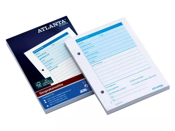 Een Gespreksnotitieblok Atlanta A6 100vel koop je bij EconOffice