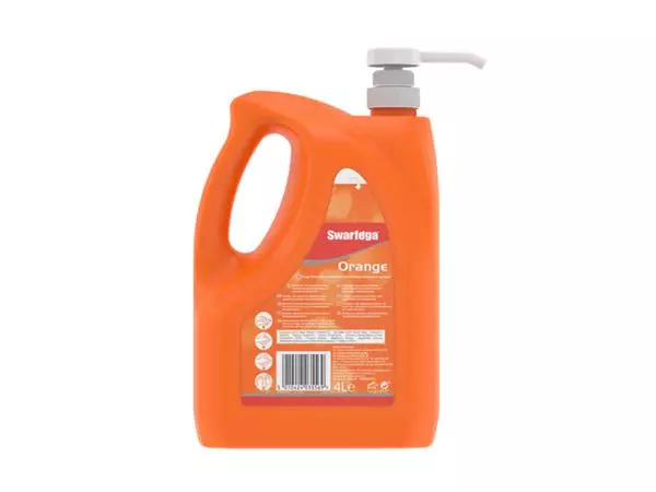 Een Handreiniger SCJ Swarfega Orange 4 liter met pomp koop je bij L&N Partners voor Partners B.V.