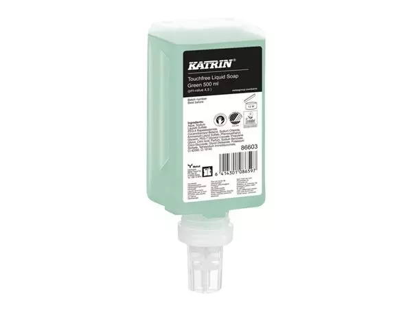 Een Handzeep Katrin Green vloeibaar touchfree 500ml 86603 koop je bij Unimark Office B.V.