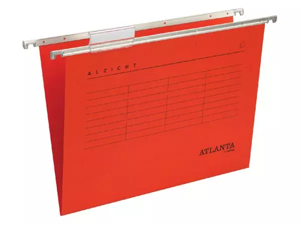 Een Hangmap Alzicht folio frontaal V-bodem rood koop je bij EconOffice