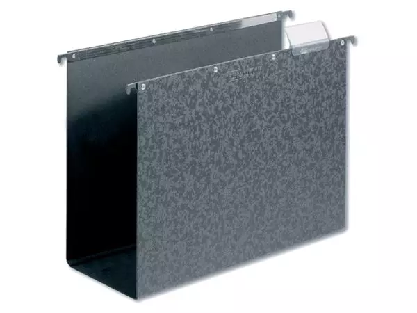 Een Hangmap Elba Vertic A4 80mm hardboard zwart koop je bij Kantoorvakhandel van der Heijde