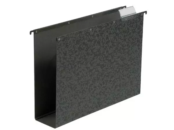 Een Hangmap Elba Vertic folio 80mm hardboard zwart koop je bij Van Leeuwen Boeken- en kantoorartikelen