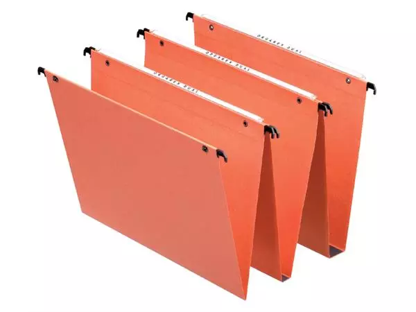 Een Hangmap Esselte Orgarex Dual verticaal 345x245x15mm oranje koop je bij Kantoorvakhandel van der Heijde