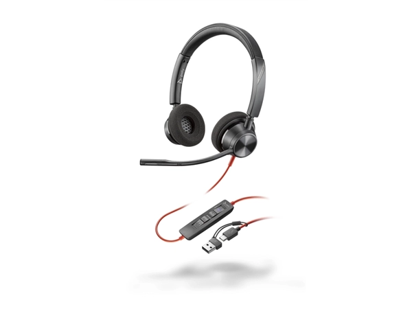 Een Headset HP POLY Blackwire 3320 Stereo USB-C koop je bij Van Hoye Kantoor BV