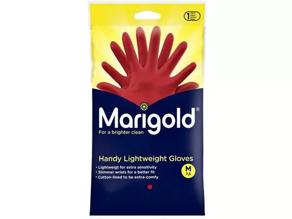 Een Huishoudhandschoen Marigold Handy rood medium koop je bij Goedkope Kantoorbenodigdheden