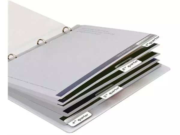 Een Indextabs 3L 10513 12x40mm zelfklevend wit koop je bij L&N Partners voor Partners B.V.