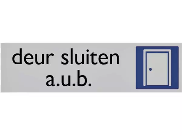 Een Infobord pictogram deur sluiten 165x44mm koop je bij KantoorProfi België BV