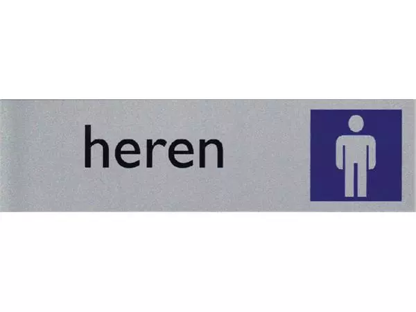 Infobord pictogram heren 165x44mm