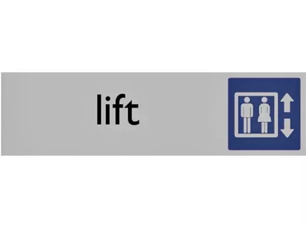 Een Infobord pictogram lift 165x44mm koop je bij KantoorProfi België BV