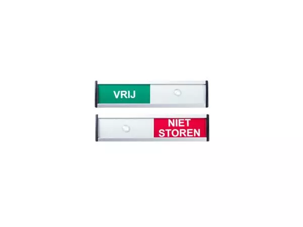 Een Infobord vrij/niet storen 125x30mm koop je bij Totaal Kantoor Goeree