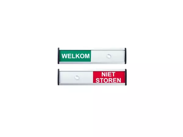 Infobord welkom/niet storen 125x30mm