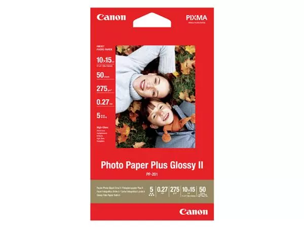Een Inkjetpapier Canon PP-201 10x15cm 260gr glans 50vel koop je bij EconOffice