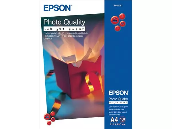 Een Inkjetpapier Epson S041061 A4 mat 102gr 100vel koop je bij Van Leeuwen Boeken- en kantoorartikelen