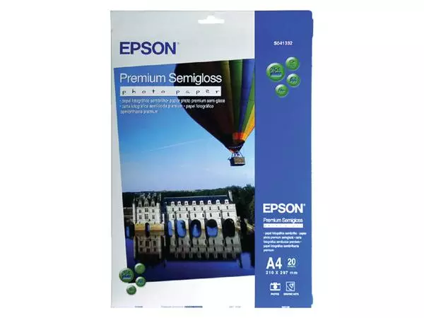 Een Inkjetpapier Epson S041332 A4 mat 251gr 20vel koop je bij Van Leeuwen Boeken- en kantoorartikelen