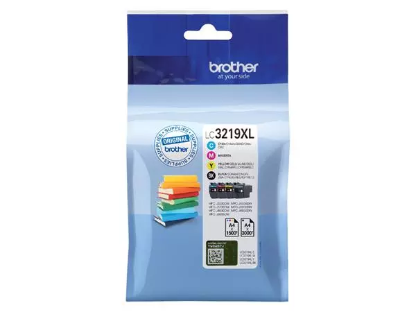 Een Inktcartridge Brother LC-3219XL zwart + 3 kleuren koop je bij Goedkope Kantoorbenodigdheden