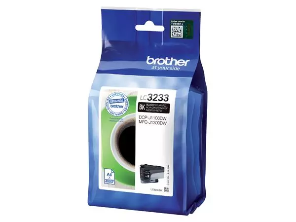 Een Inktcartridge Brother LC-3233BK zwart koop je bij Alles voor uw kantoor